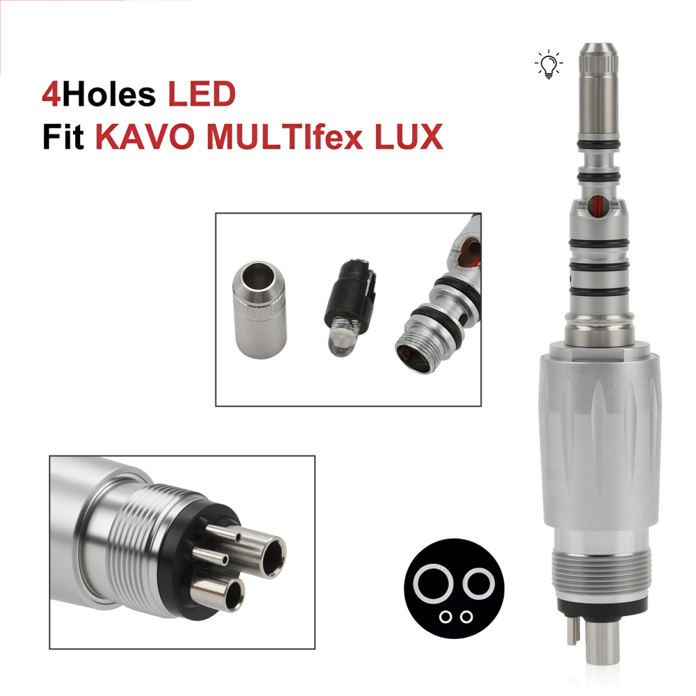 Abdent Dental LED Fiber Optic Handpiece 4 Water Spray Fit NSK LN / KAVO Multiflex