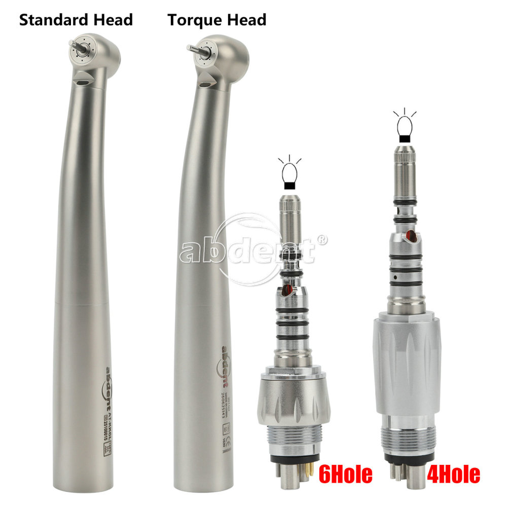 Abdent Dental LED Fiber Optic Handpiece 4 Water Spray Fit kavo Coupler