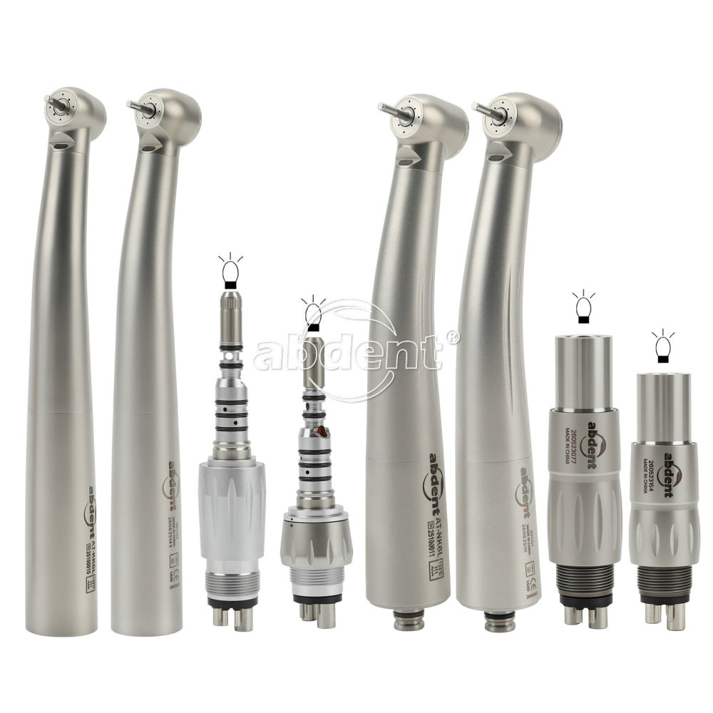 Abdent Dental LED Fiber Optic Handpiece 4 Water Spray Fit NSK LN / KAVO Multiflex