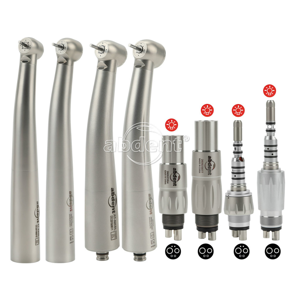 Abdent Dental LED Fiber Optic Handpiece 4 Water Spray Fit NSK LN / KAVO Multiflex