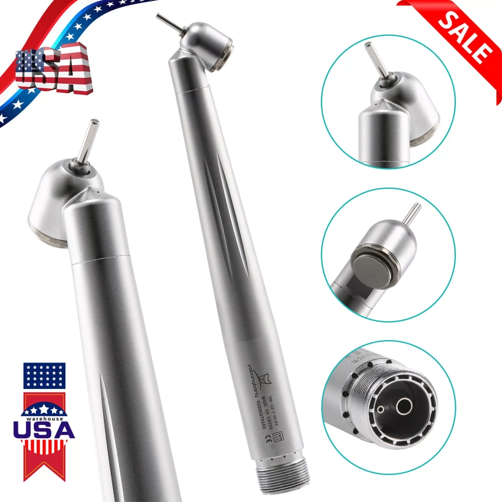Dental 45 Degree Surgical High Speed Handpiece Push Button LED/Non-LED 4Hole/2Hole