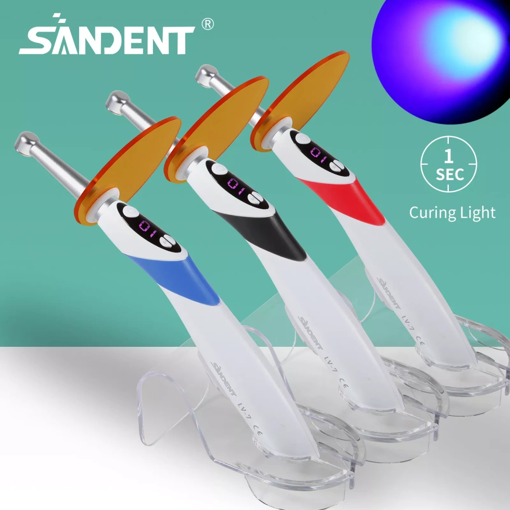 Dental Light Lamp Cordless Metal Head LED 1 Second Curing Light 2300mW/c㎡