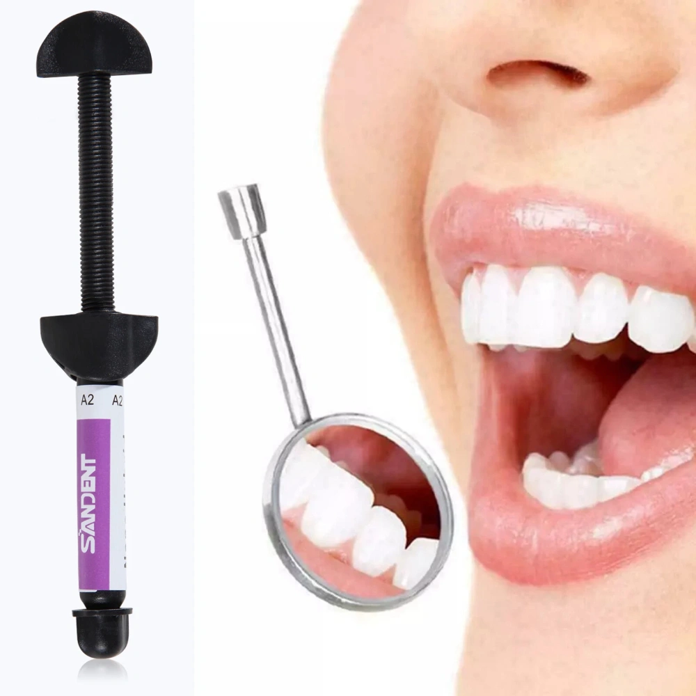 Dental Visible Light Cure Hybrid Composite Dental Resin Based Shade A2/A3