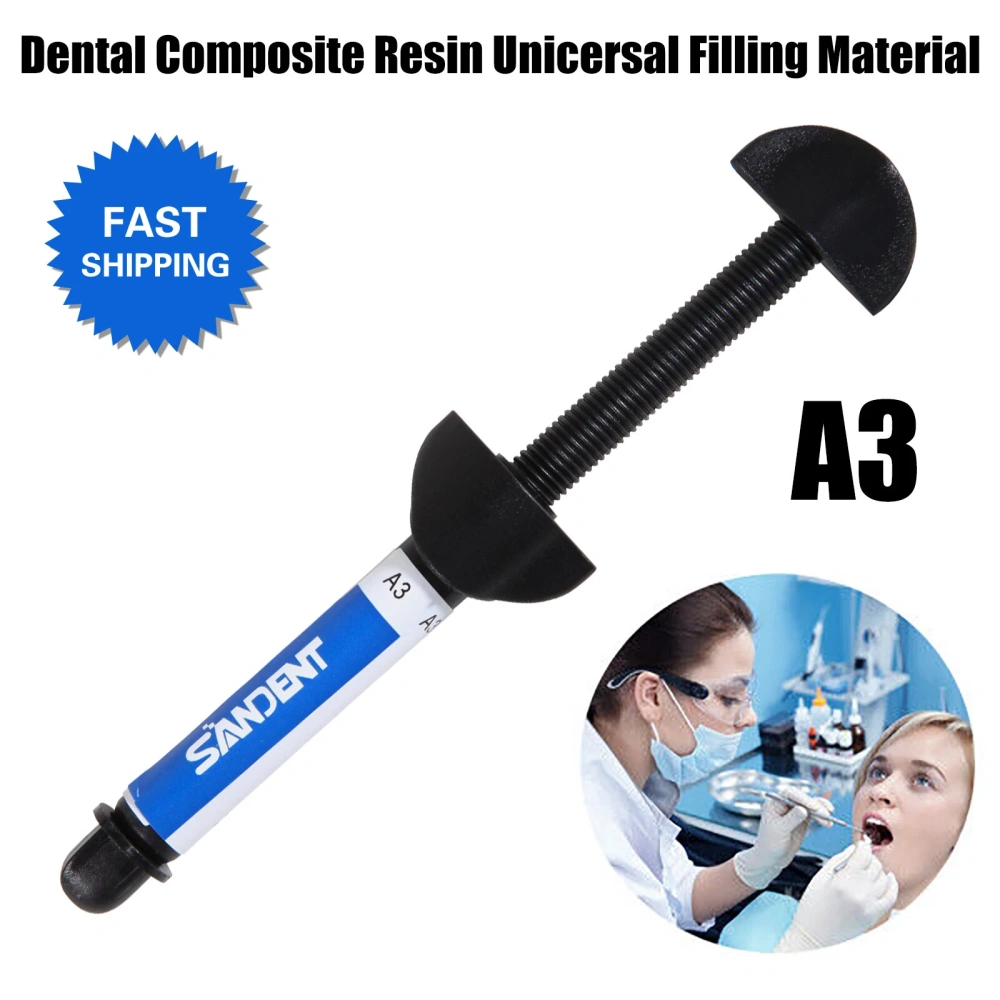 Dental Visible Light Cure Hybrid Composite Dental Resin Based Shade A2/A3