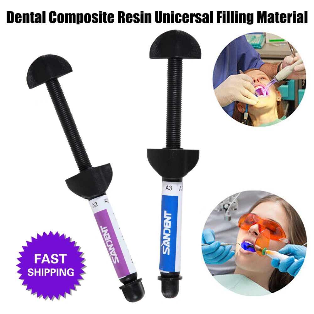 Dental Visible Light Cure Hybrid Composite Dental Resin Based Shade A2/A3
