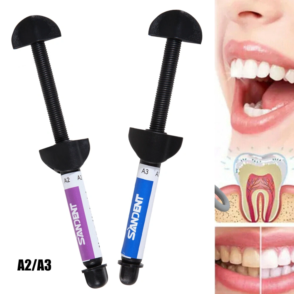 Dental Visible Light Cure Hybrid Composite Dental Resin Based Shade A2/A3