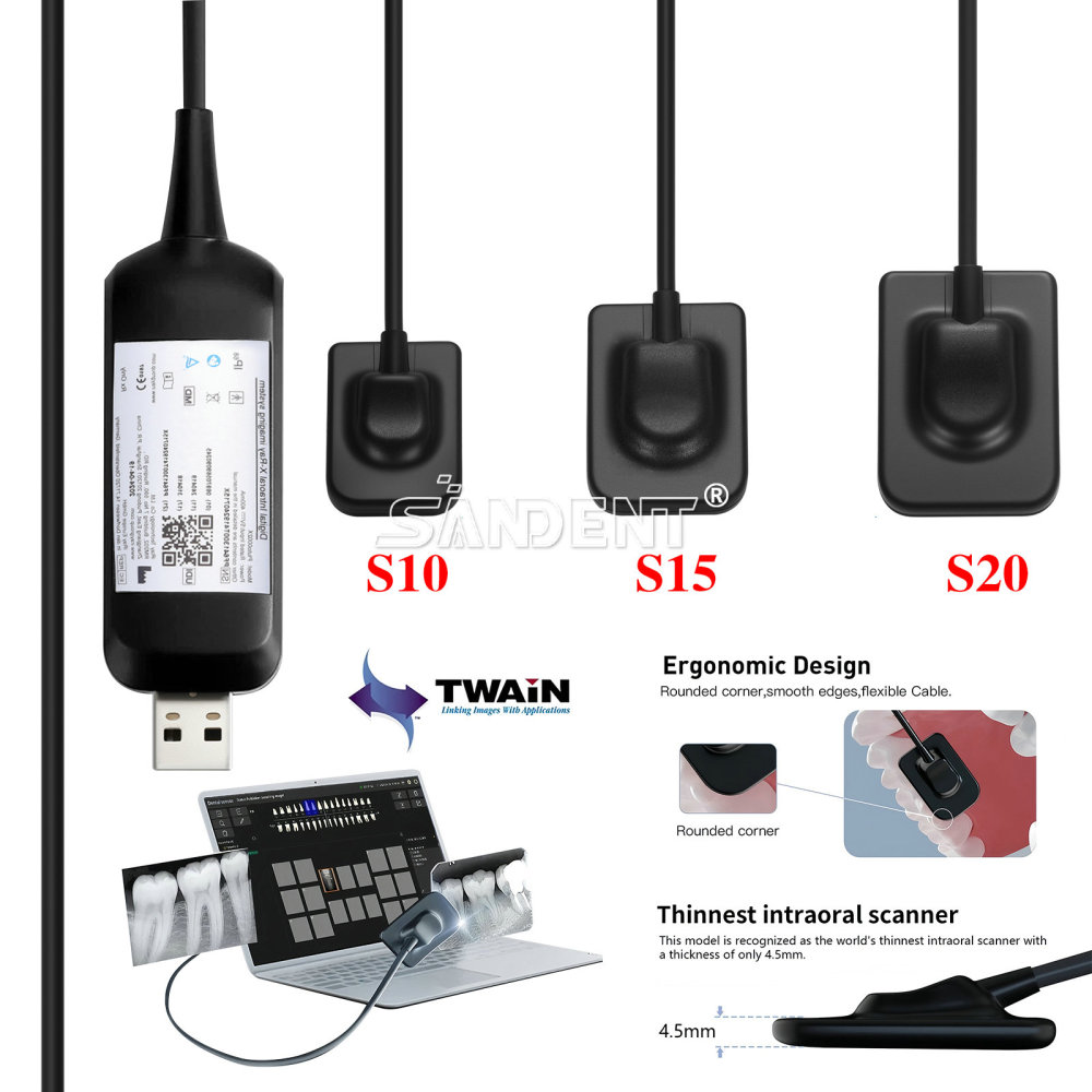Dental Digital X-Ray Sensor Size #1 #1.5 #2