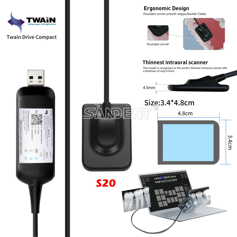 Dental Digital X-Ray Sensor Size #1 #1.5 #2