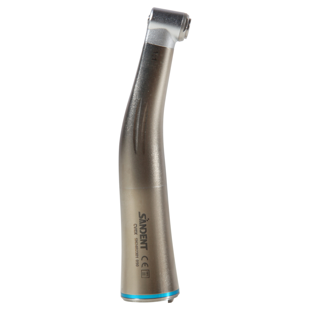 SANDENT Dental Fiber Optic 1:1 Contra Angle Low Speed Handpiece fit E-Type