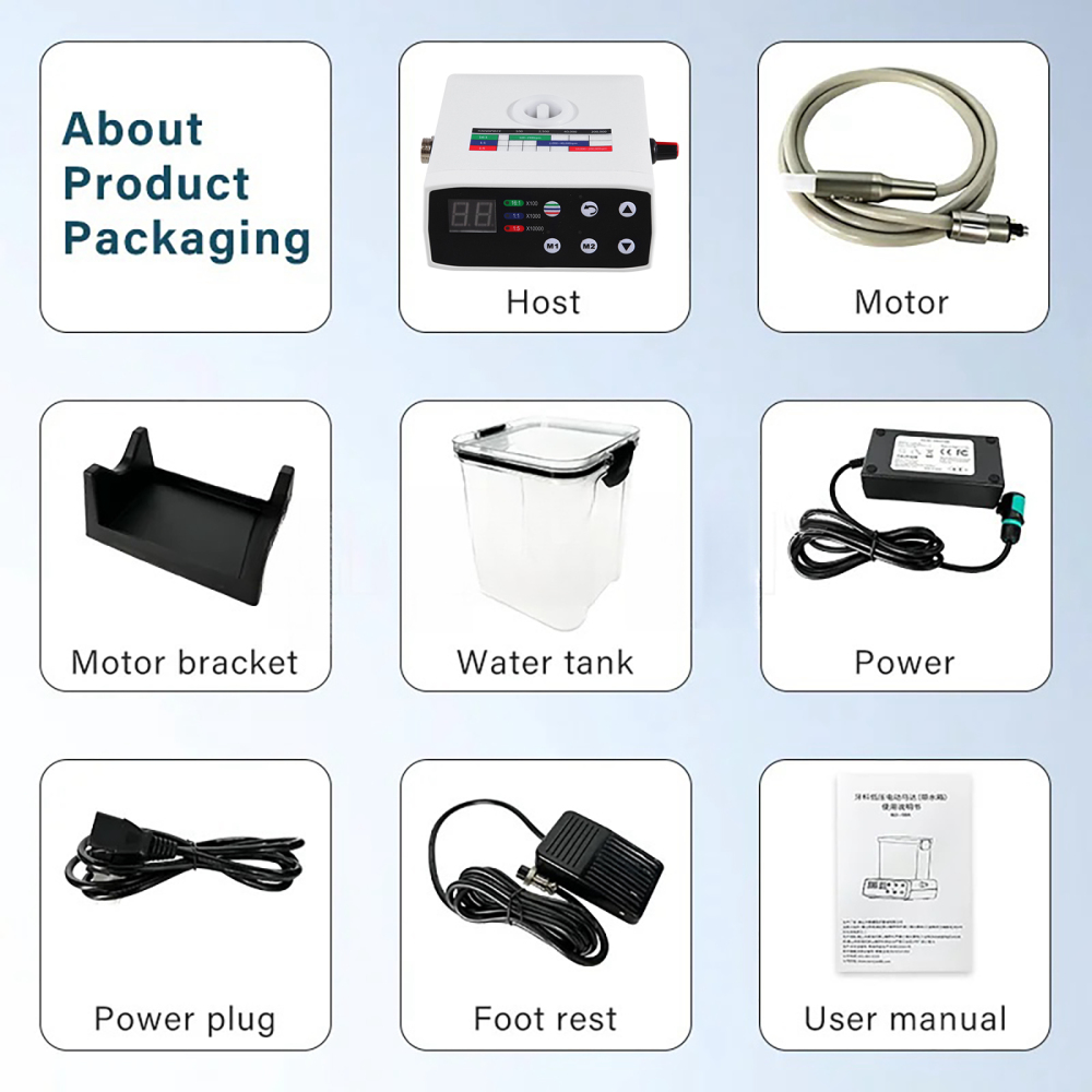 LED Dental Brushless Electric Micro Motor with  / without waterTank
