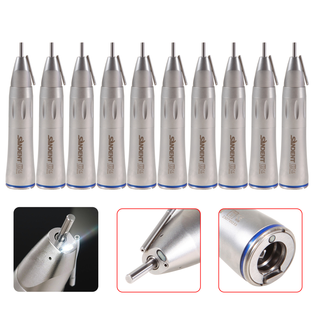 Dental 1:1 Fiber Optic Contra Angle Low Speed Handpiece fit E-Type Electric motor