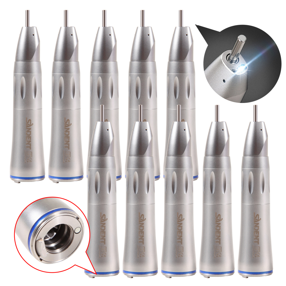 Dental 1:1 Fiber Optic Contra Angle Low Speed Handpiece fit E-Type Electric motor