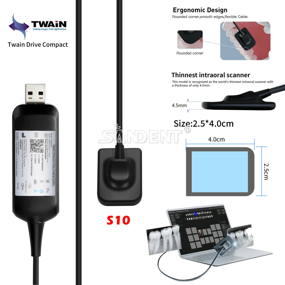 Dental Digital X-Ray Sensor Size #1 #1.5 #2