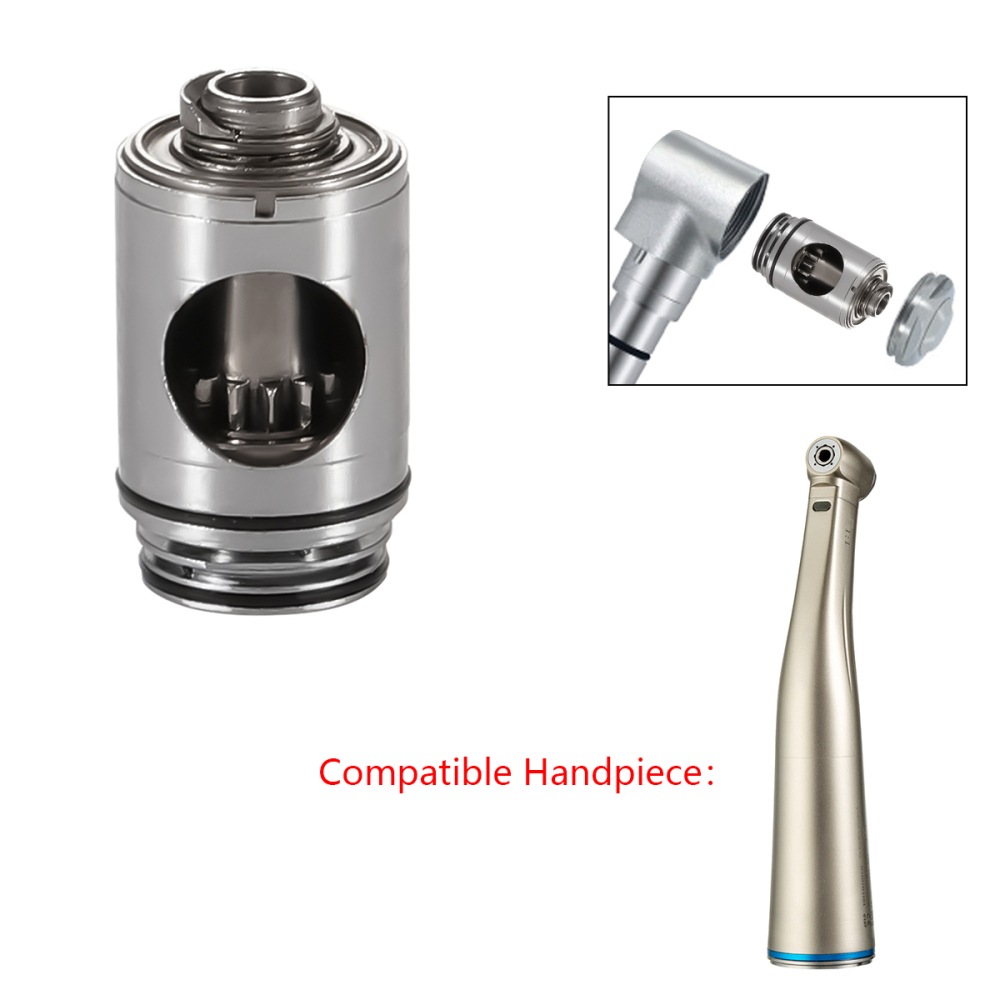Dental 1:1 LED Fiber Optic Handpiece Internal 4 Spray Low Speed Contra Angle yabangbang