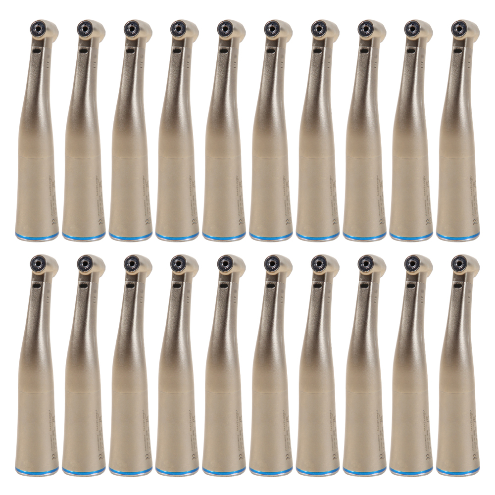 Dental 1:1 LED Fiber Optic Handpiece Internal 4 Spray Low Speed Contra Angle yabangbang