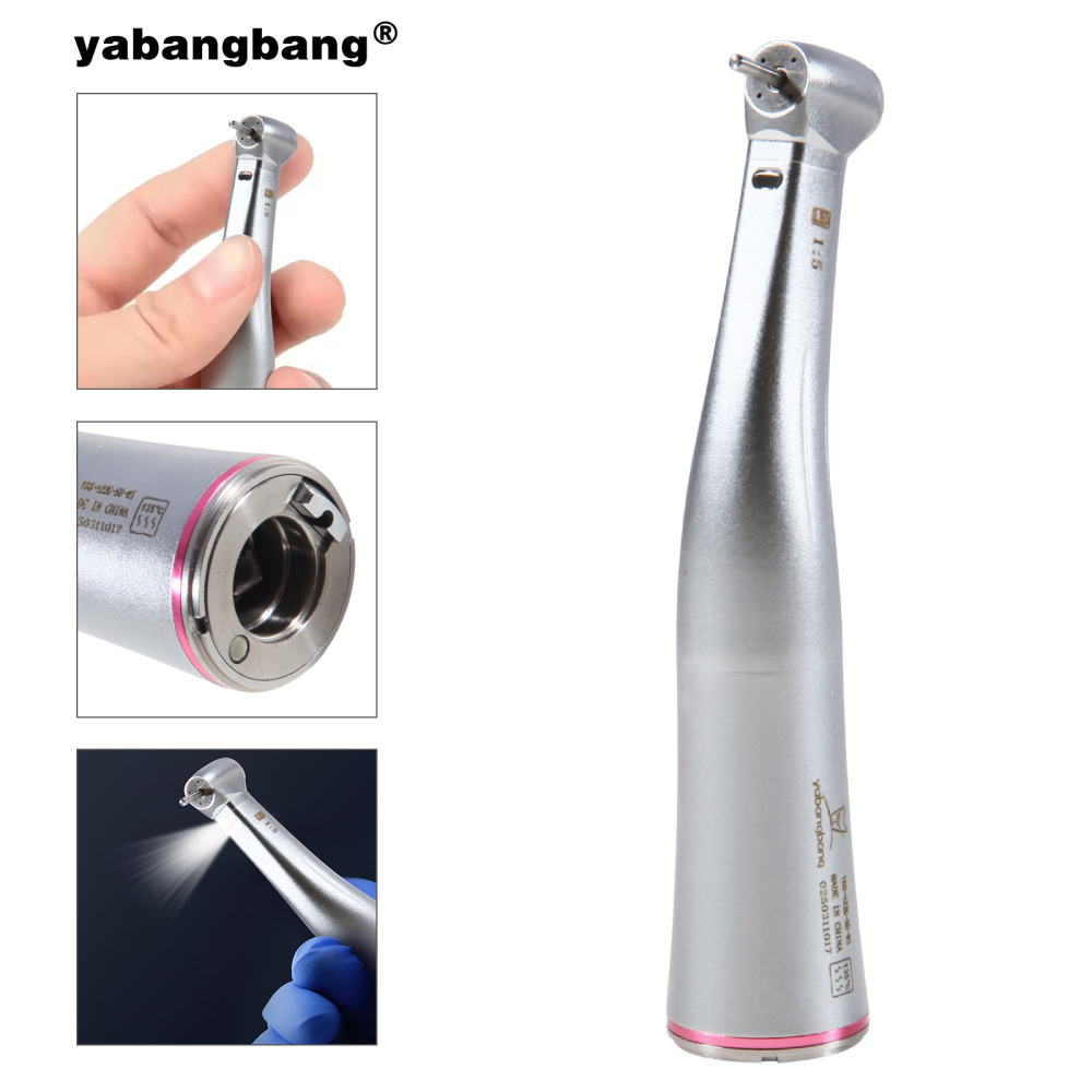 Dental 1:5 Increasing LED Contra Angle Handpiece MINI head  Fit E-type Electric Motor