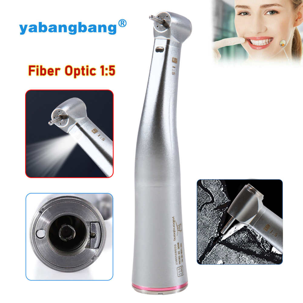 Dental 1:5 Increasing LED Contra Angle Handpiece MINI head  Fit E-type Electric Motor