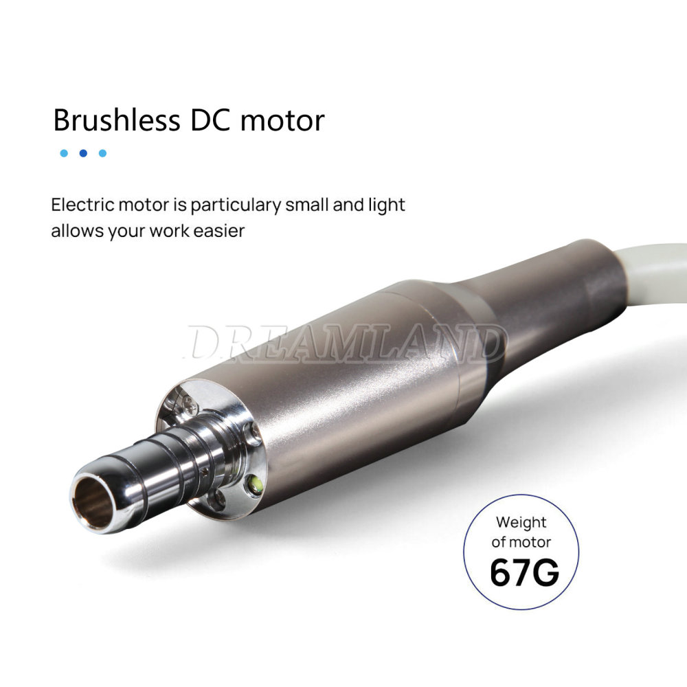 Dental Portable LED Electric Micro Motor with Water tank fit 1:5/1:1 fiber optic handpieces
