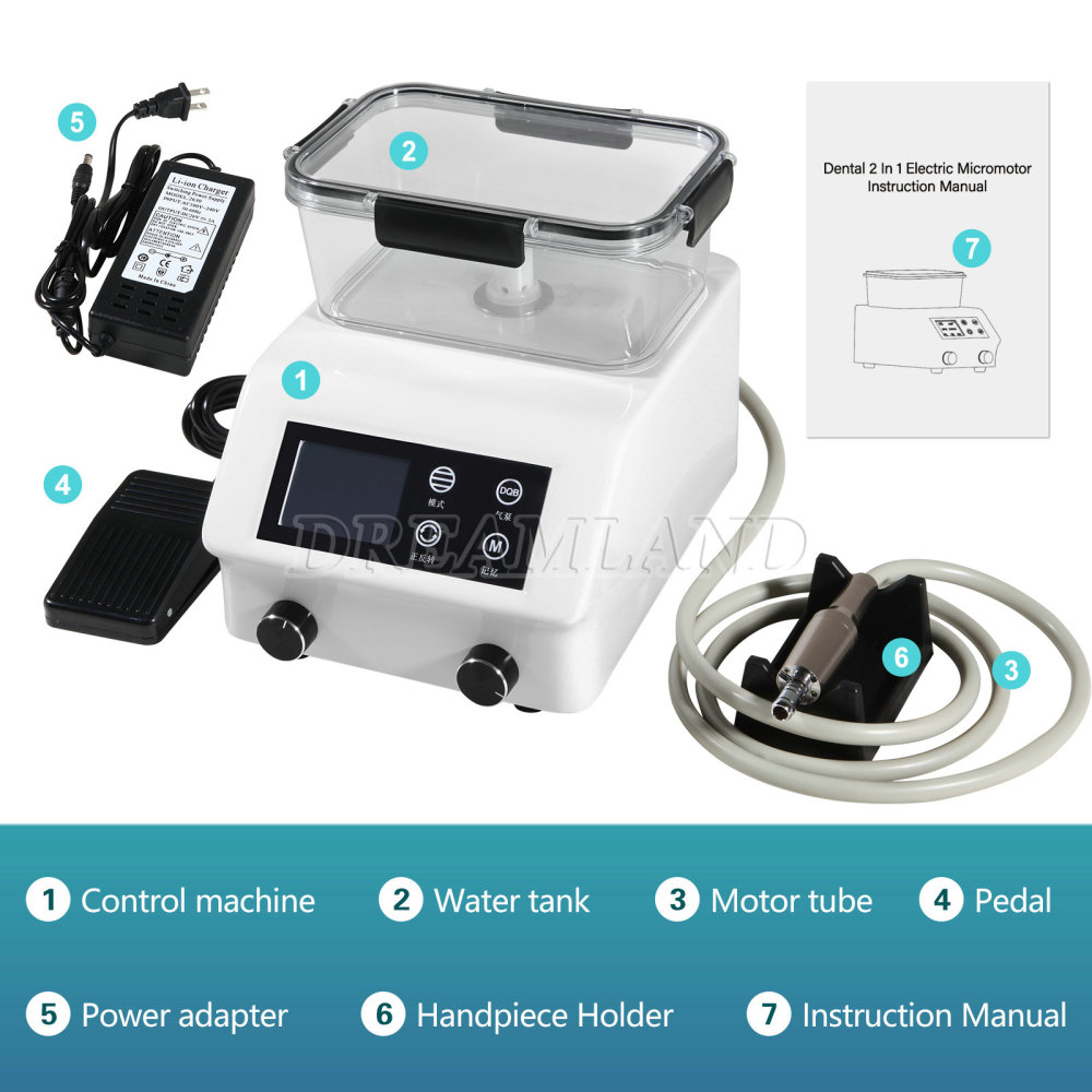 Dental Brushless Electric Micro motor with Self Water Pumping Micromotor