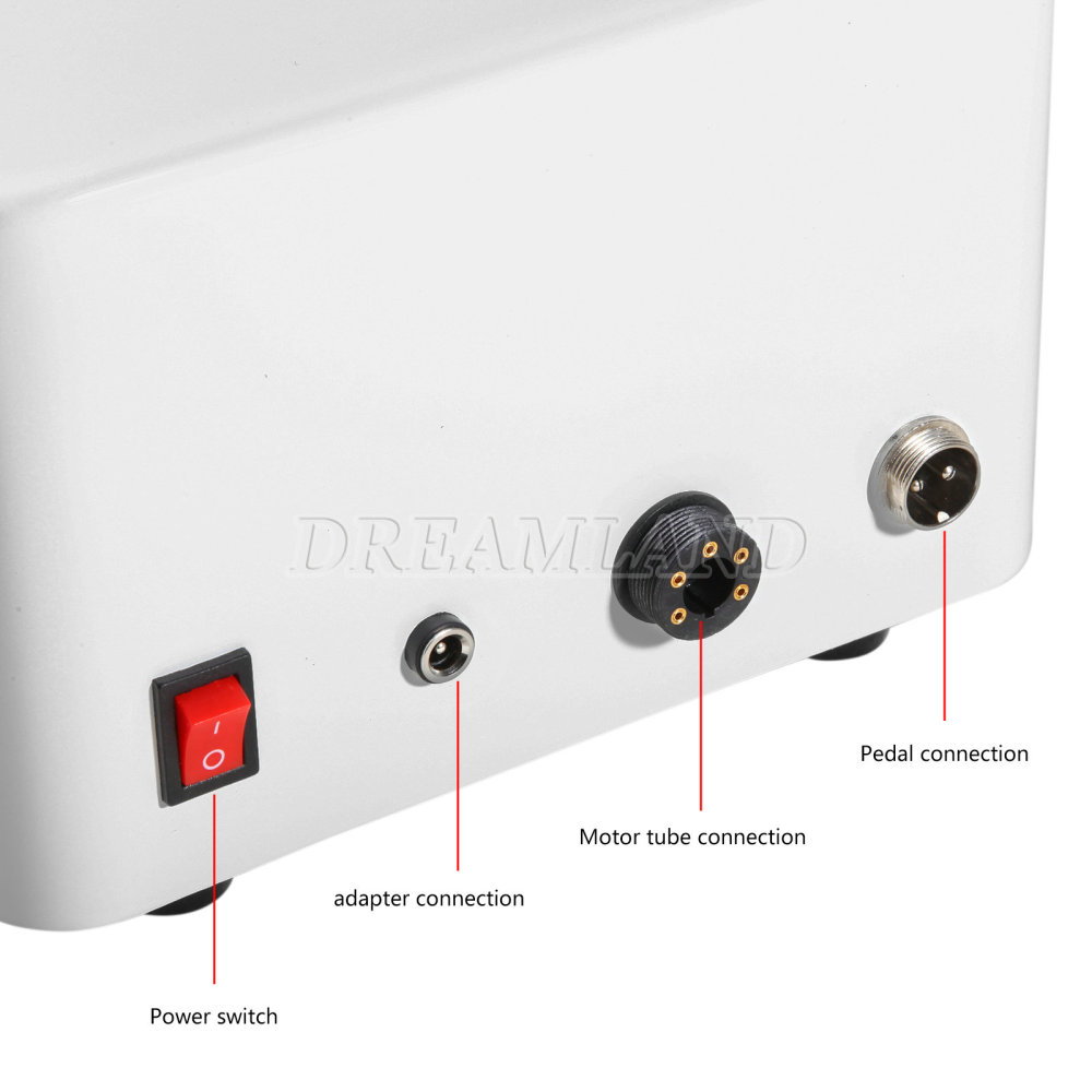 Dental Portable LED Electric Micro Motor with Water tank fit 1:5/1:1 fiber optic handpieces
