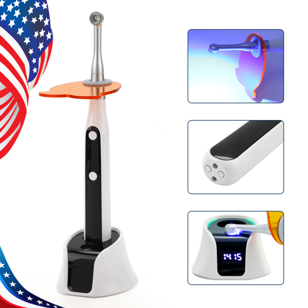 Dental Curing Light Lamp 1000–3000 mW/cm² 7 modes 1–60 seconds High Intensity