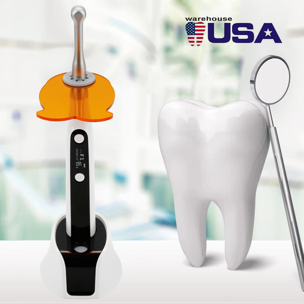 Dental Curing Light Lamp 1000–3000 mW/cm² 7 modes 1–60 seconds High Intensity