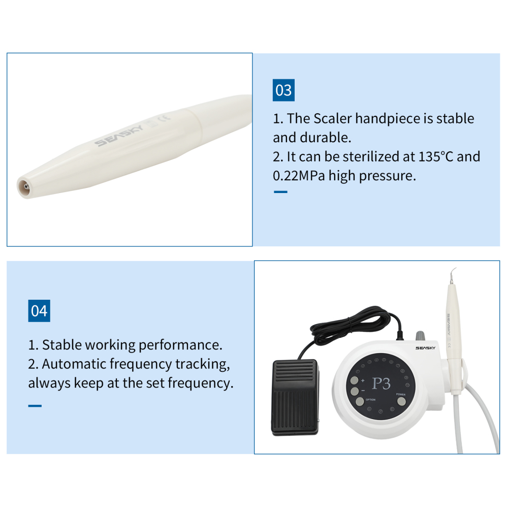 Dental Ultrasonic Scaler Piezo Endo Scaling Handpiece Tips fit DTE SATELEC P3+