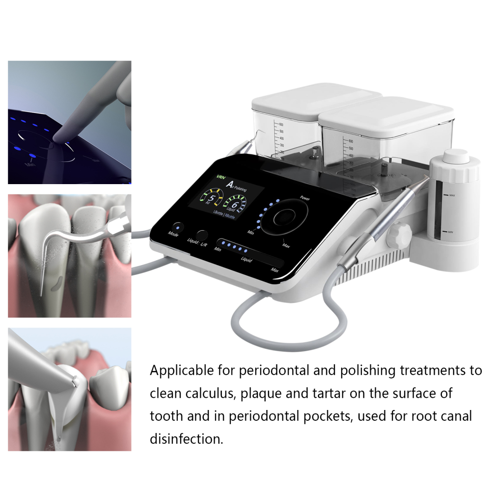 Dental Ultrasonic Scaler & Air Polisher Periodontal Endodontic Therapy System Kit