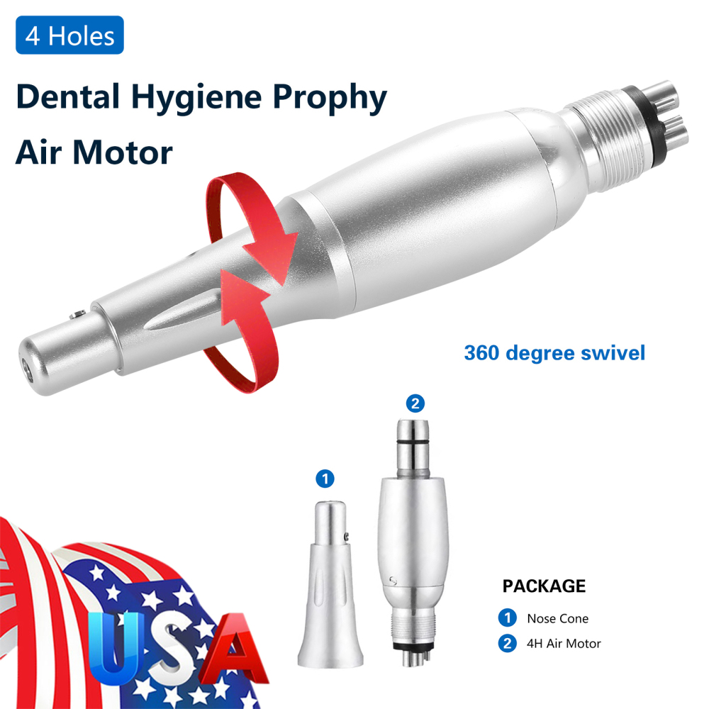 YB Dental Hygiene Prophy Handpiece Air Motor + 4:1 Straight Reduction Handpiece