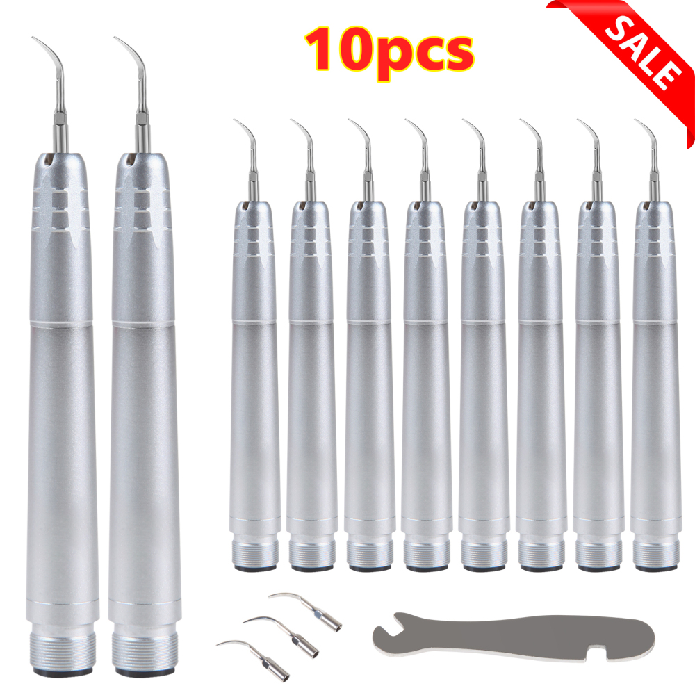 Dental Ultrasonic Air Perio Scaler Handpiece 4 Hole / 2 Hole+ 3 Scaling Tips for Dentist