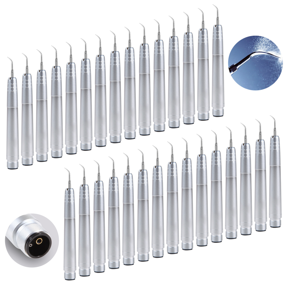 Dental Ultrasonic Air Perio Scaler Handpiece 4 Hole / 2 Hole+ 3 Scaling Tips for Dentist