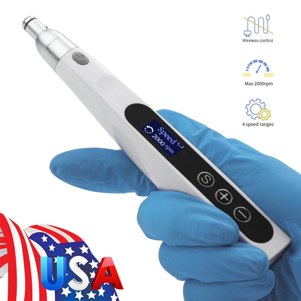 2 in1 Dental Electric Cordless Hygiene Prophy Polishing Handpiece 360° Swivel 2000rpm