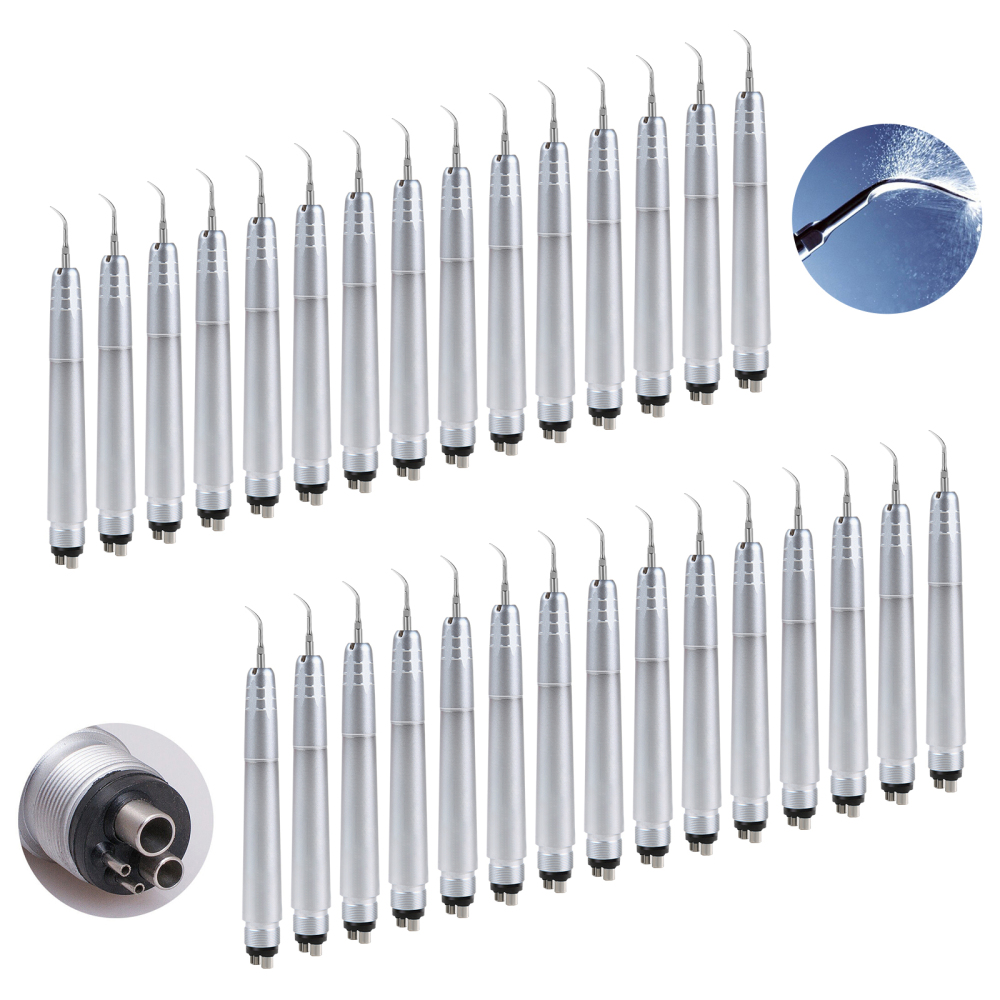 Dental Ultrasonic Air Perio Scaler Handpiece 4 Hole / 2 Hole+ 3 Scaling Tips for Dentist