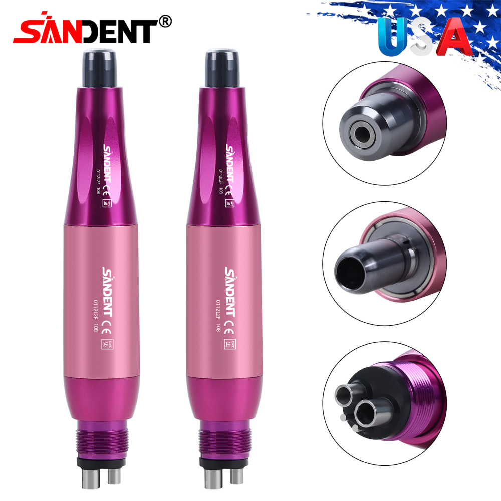 Dental 4:1 Hygiene Prophy Handpiece 360° Swivel Straight Cone Air Motor 4Holes DT