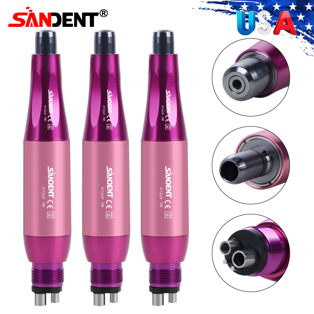 Dental 4:1 Hygiene Prophy Handpiece 360° Swivel Straight Cone Air Motor 4Holes DT