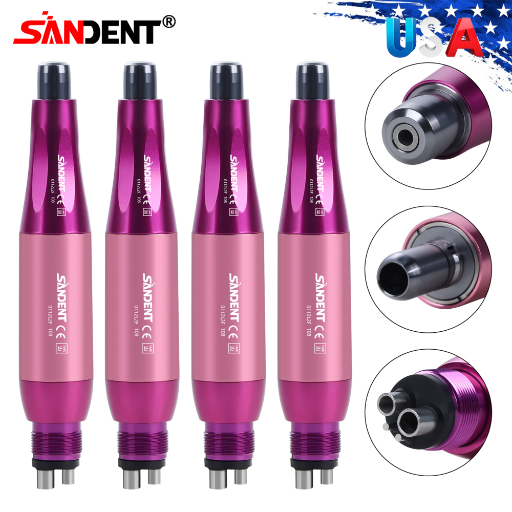 Dental 4:1 Hygiene Prophy Handpiece 360° Swivel Straight Cone Air Motor 4Holes DT