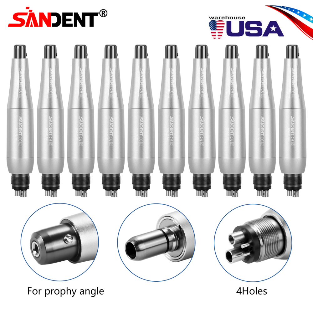 Dental Hygiene Prophy Handpiece Air Motor 4Holes 4:1 Nose Cone 360°Swivel