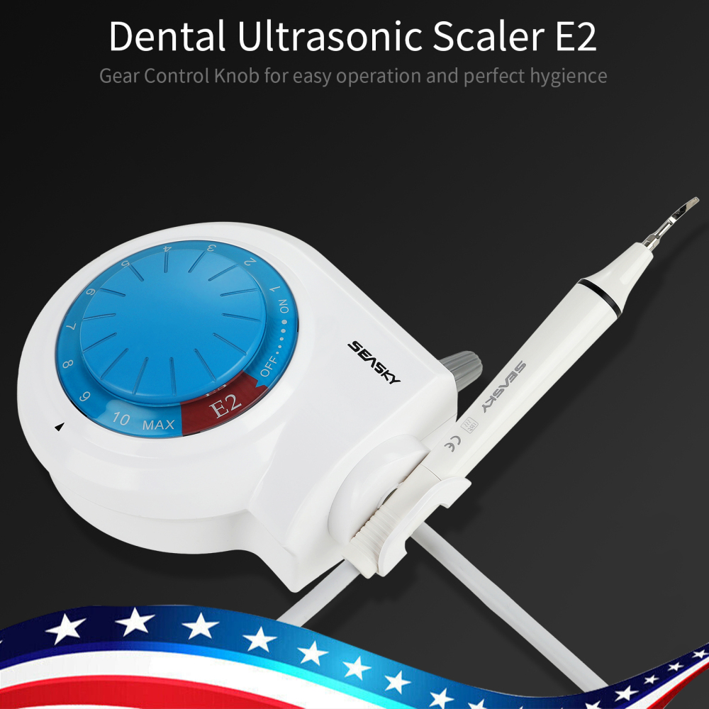 SEASKY E2 Dental Ultrasonic Piezo Scaler w/ Handpiece 5*Tips fit EMS Woodpecker