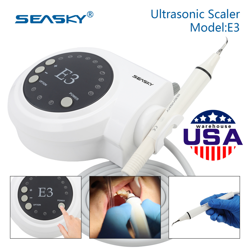 SKYSEA Portable Dental Ultrasonic Scaler fit Cavitron EMS Woodpecker Handpiece E3
