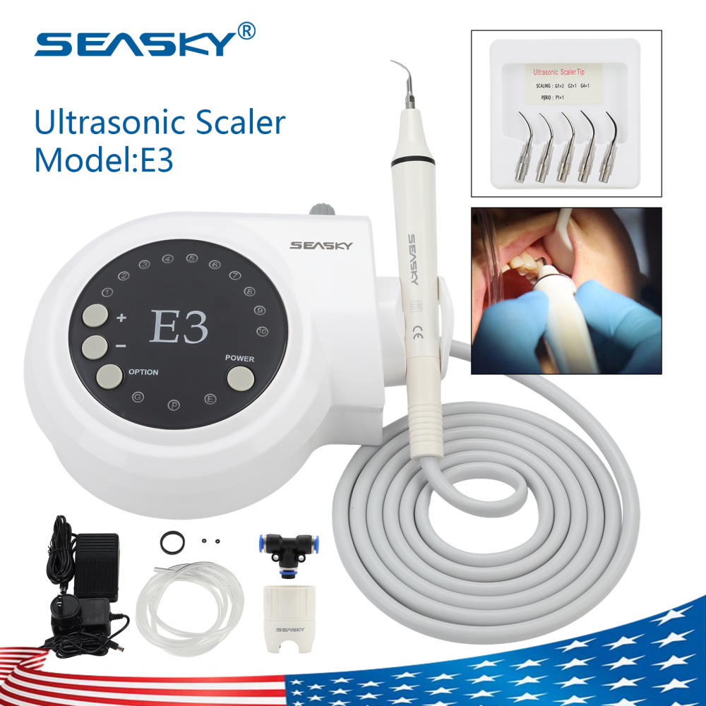 SKYSEA Portable Dental Ultrasonic Scaler fit Cavitron EMS Woodpecker Handpiece E3