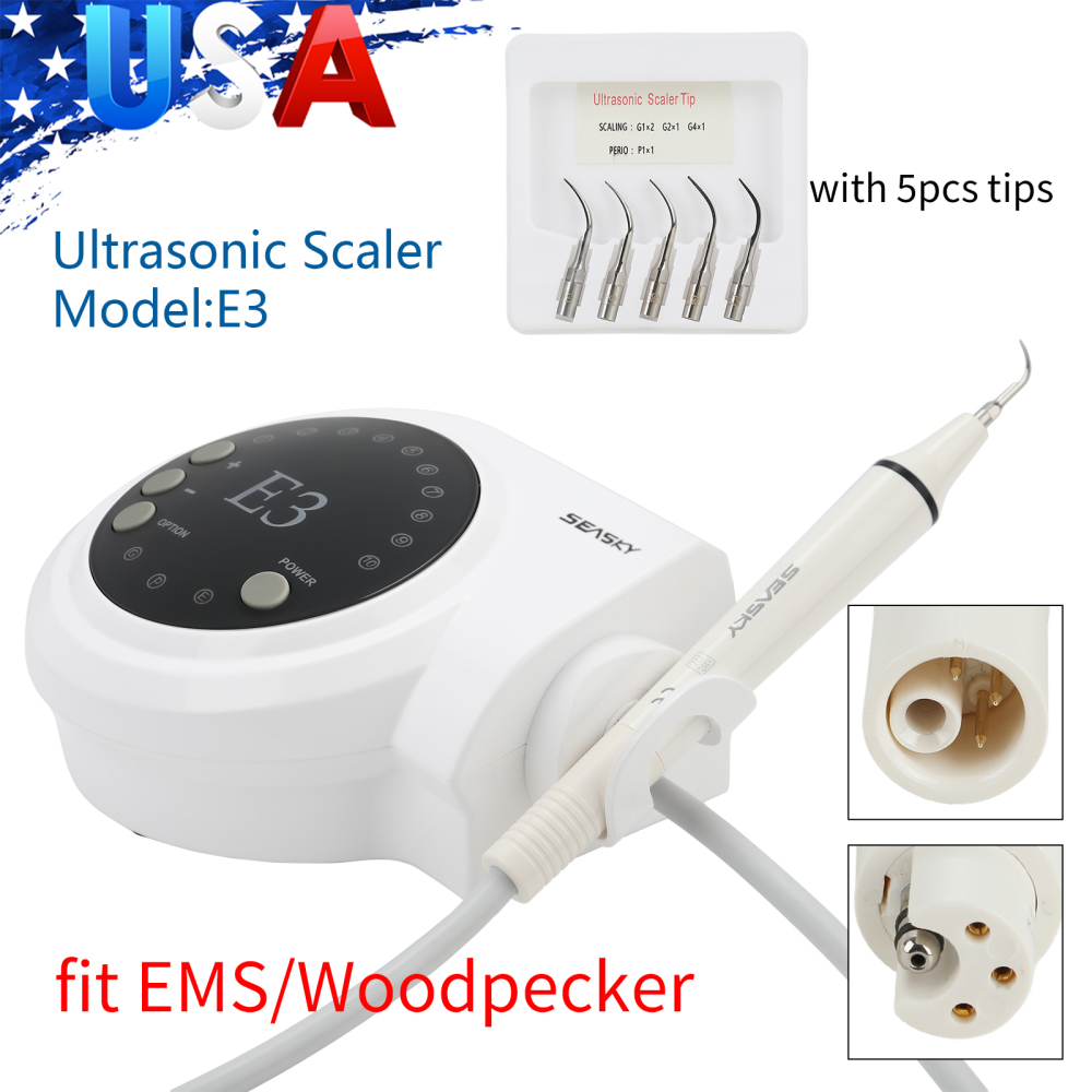 SKYSEA Portable Dental Ultrasonic Scaler fit Cavitron EMS Woodpecker Handpiece E3
