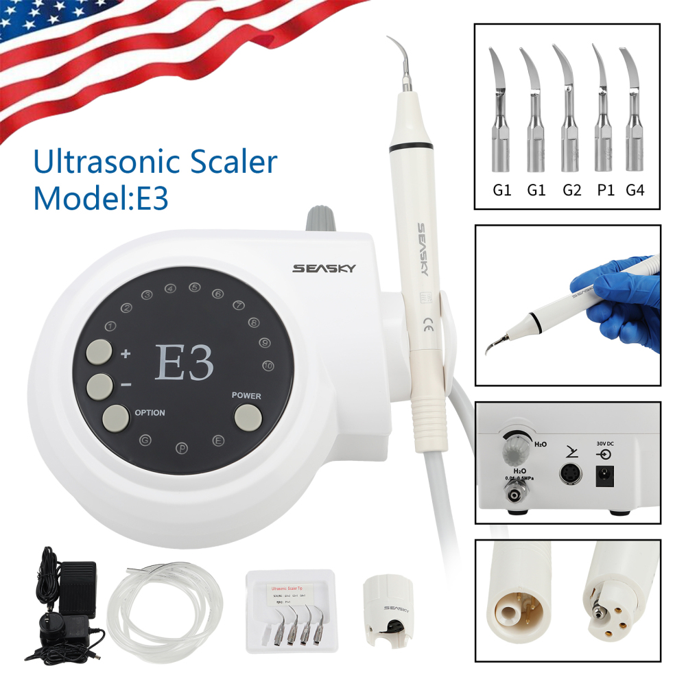 SKYSEA Portable Dental Ultrasonic Scaler fit Cavitron EMS Woodpecker Handpiece E3
