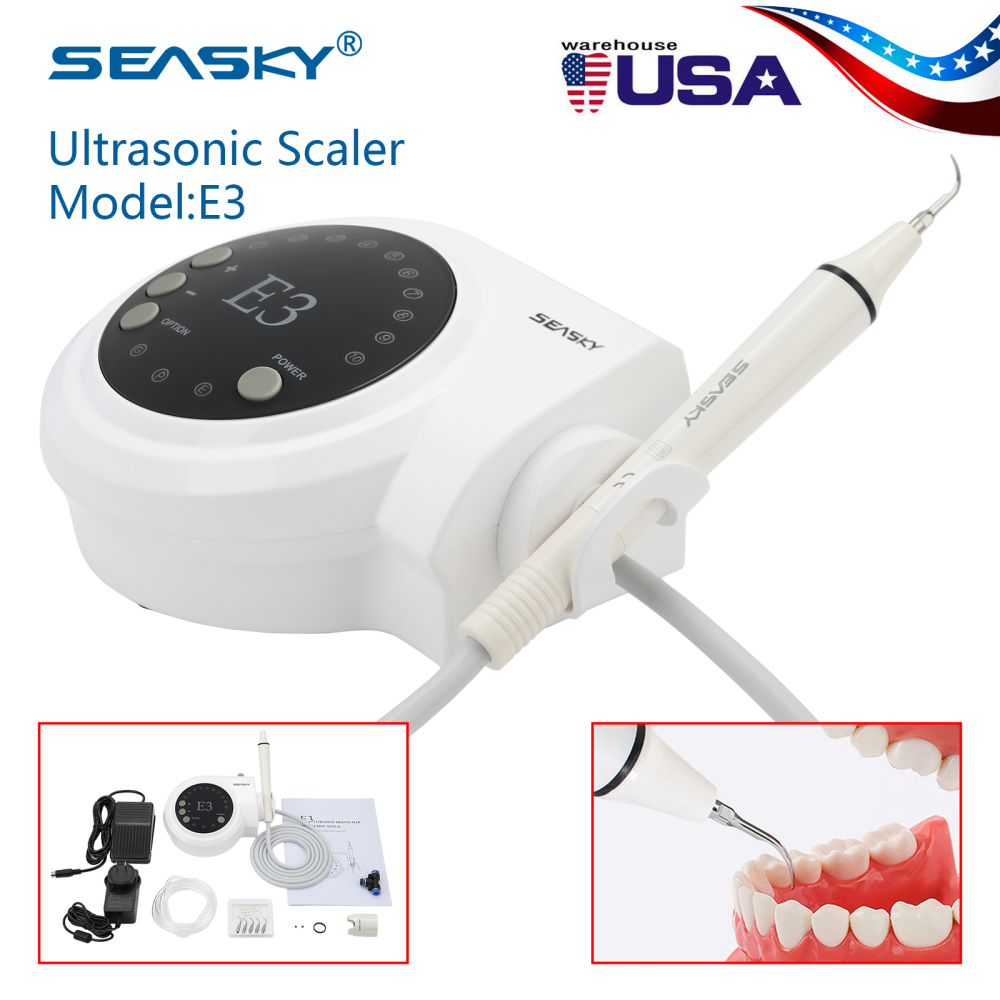 SKYSEA Portable Dental Ultrasonic Scaler fit Cavitron EMS Woodpecker Handpiece E3