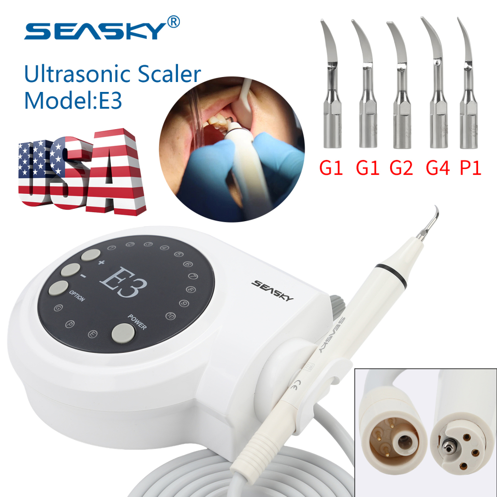 SKYSEA Portable Dental Ultrasonic Scaler fit Cavitron EMS Woodpecker Handpiece E3