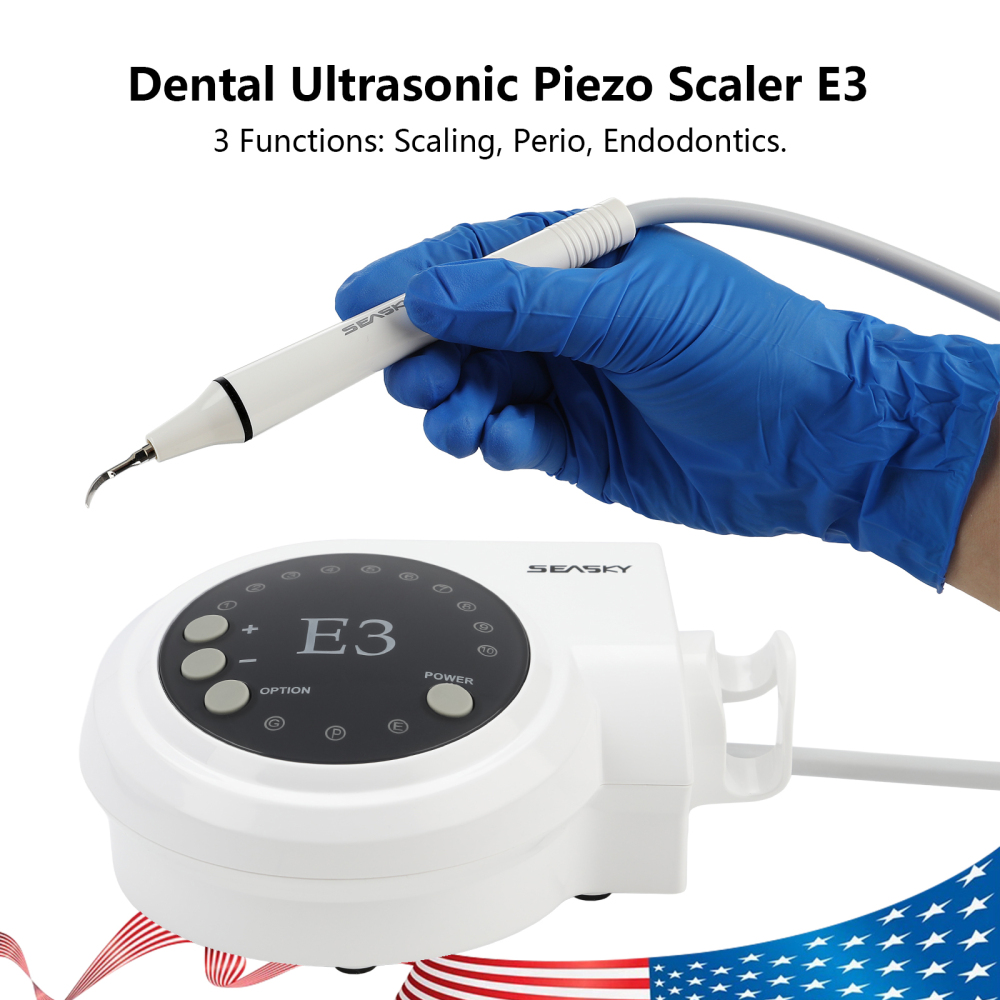 SKYSEA Portable Dental Ultrasonic Scaler fit Cavitron EMS Woodpecker Handpiece E3