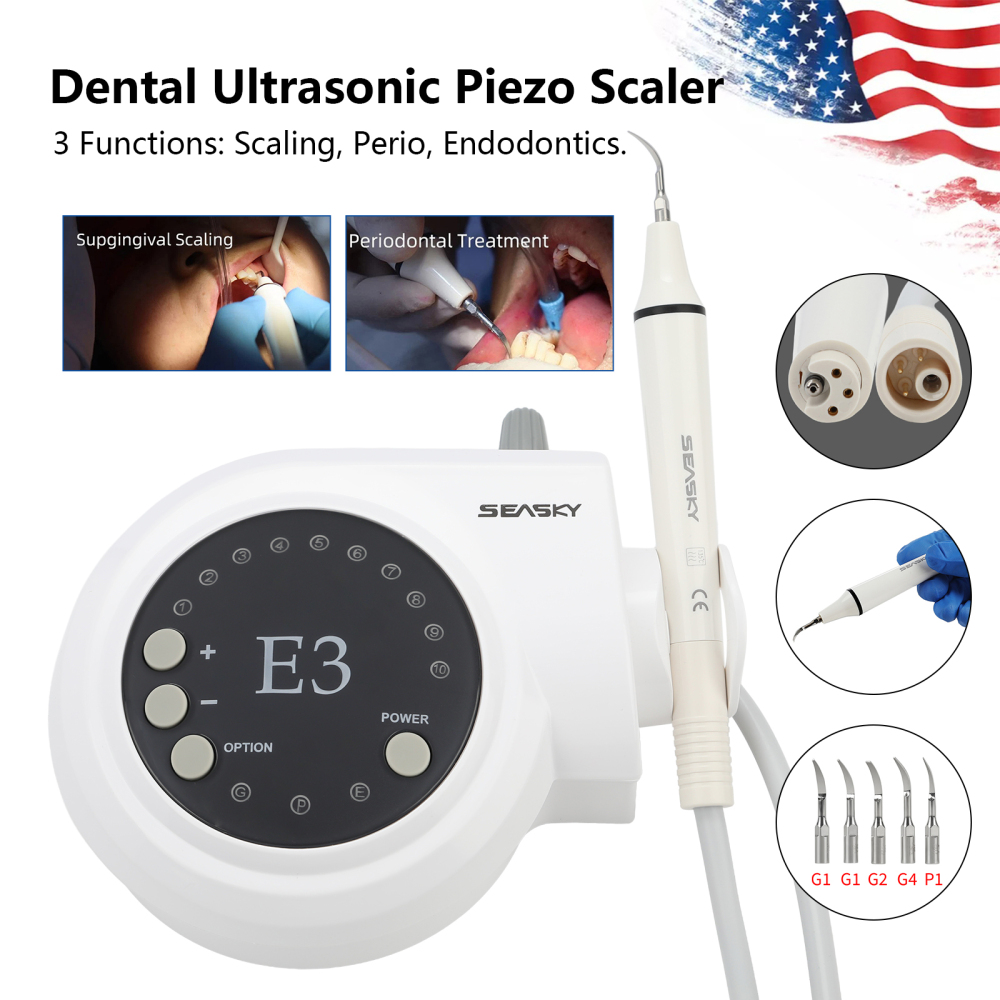 SKYSEA Portable Dental Ultrasonic Scaler fit Cavitron EMS Woodpecker Handpiece E3