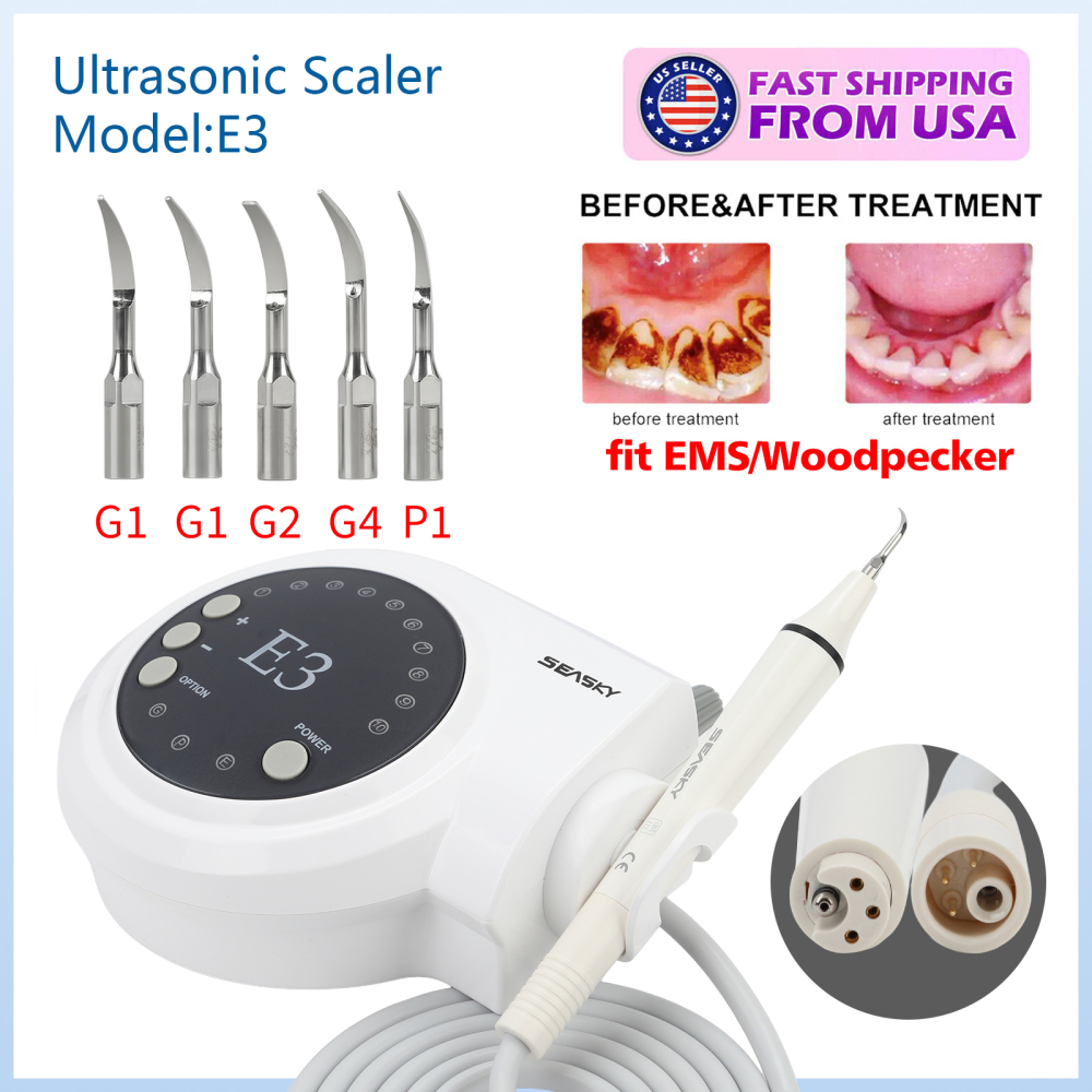 SKYSEA Portable Dental Ultrasonic Scaler fit Cavitron EMS Woodpecker Handpiece E3