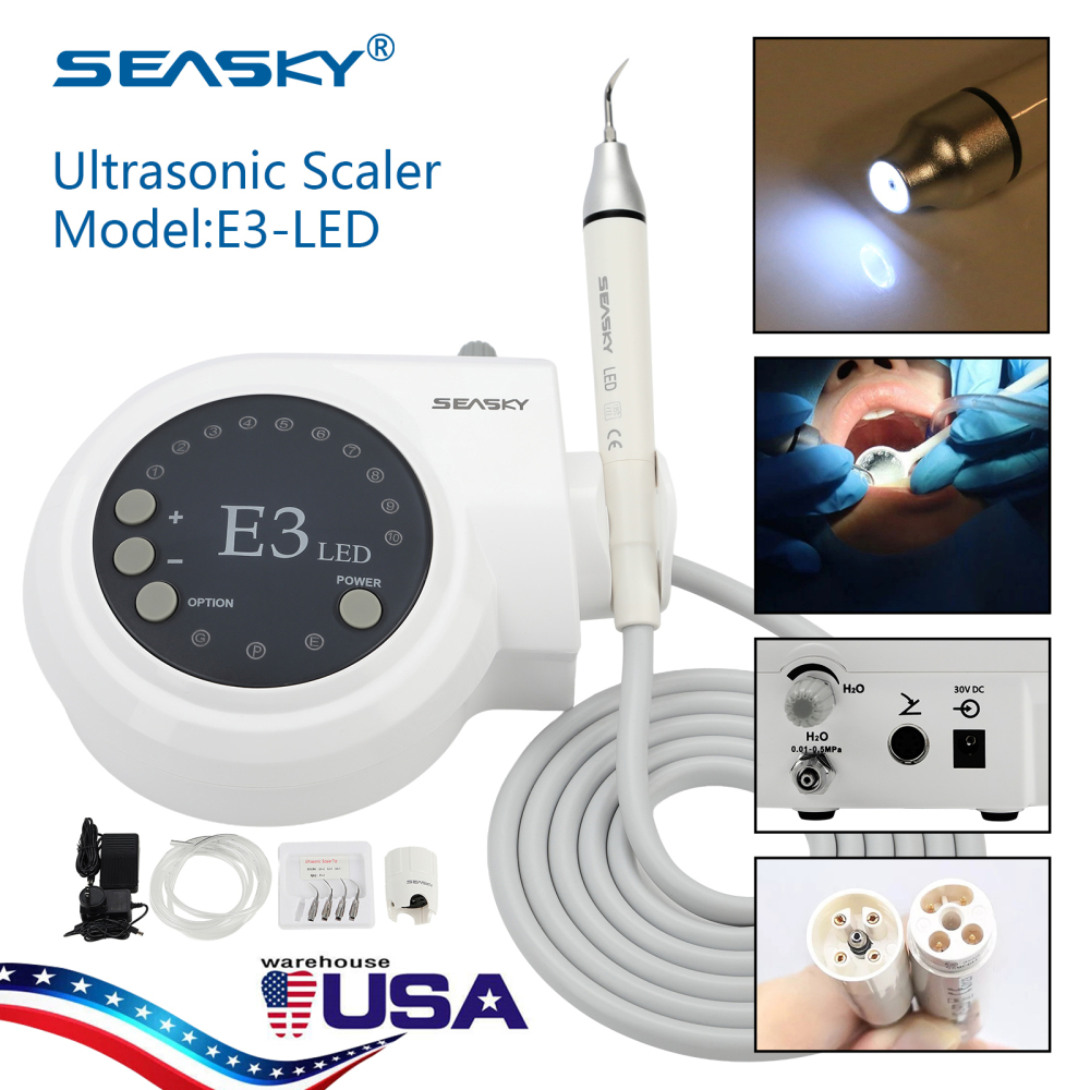 SKYSEA Dental Detachable Ultrasonic Piezo Scaler Unit Fit EMS/DTE SATELEC LED/Non-LED