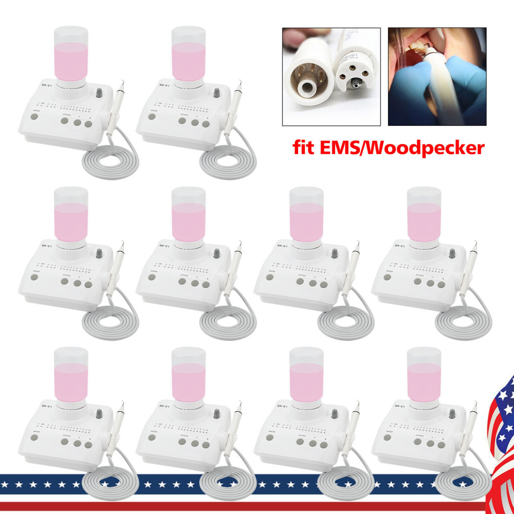 SK-E1 Dental Portable Ultrasonic Piezo Scaler w/2*Bottles fit EMS Handpiece tips