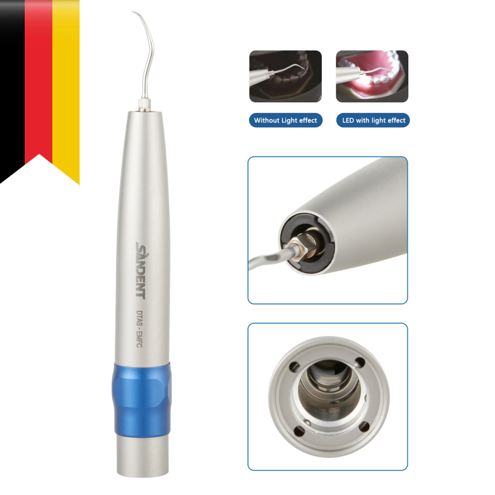 Kavo SONICflex Type Dental Hygienist Fiber Optic Air Scaler Handpiece +3 tips S1 S2 A3